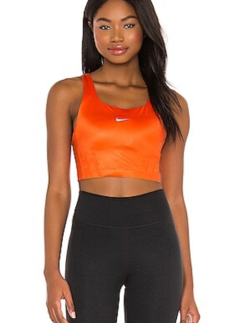 Nike Swoosh City Ready Sports Bra in Orange